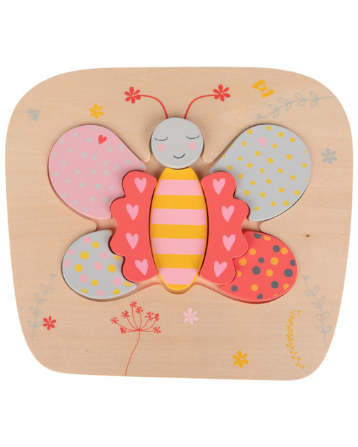 Puzzle en bois Papillon - 8 pièces