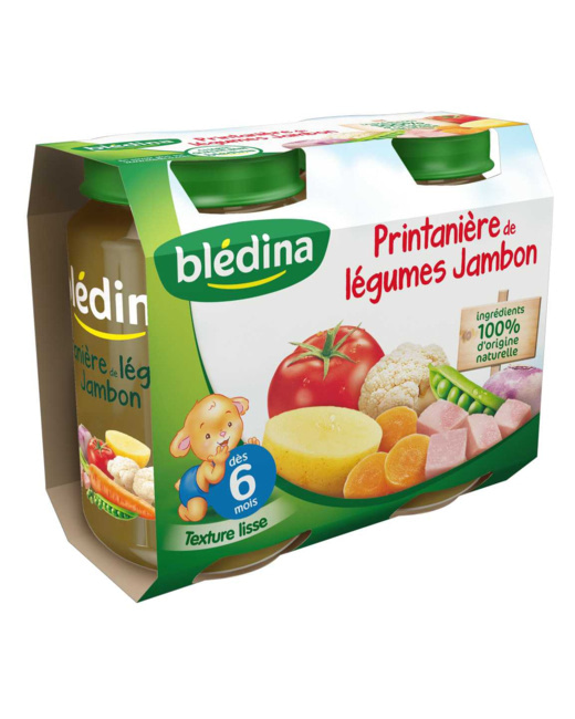 Pot Printanière de légumes Jambon 2x200g