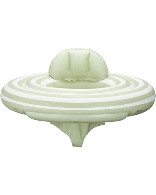 Bouée pour bébé Dawn - Stripe Dusty mint / Creme de la creme