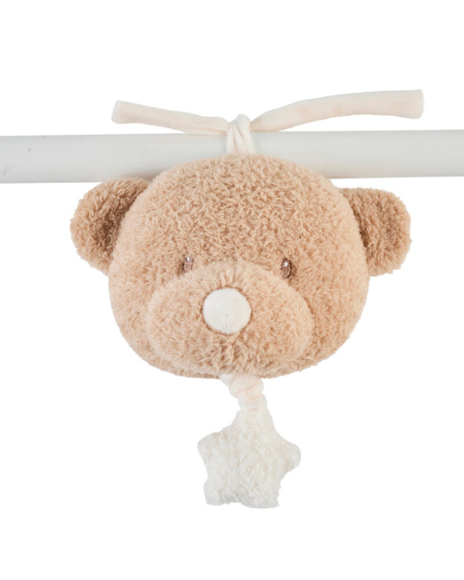 Musical tête ours Teddy Bouclette