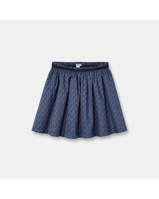 Jupe imprimée bleue fille