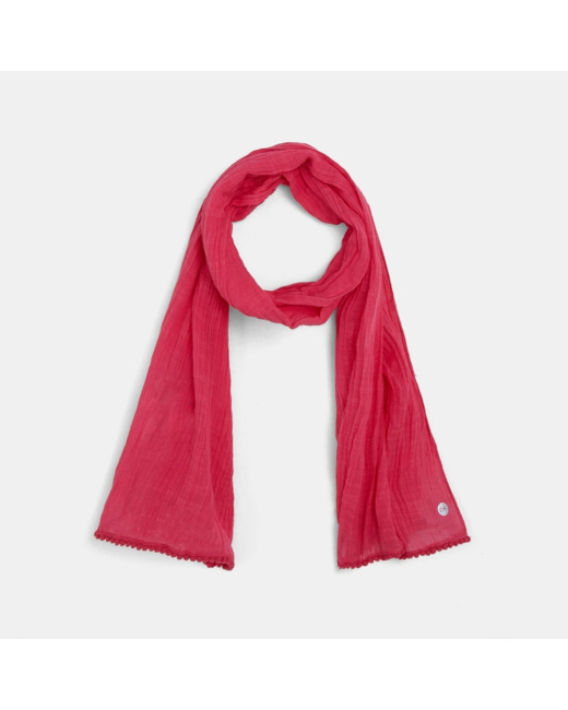 Chèche uni rose fille