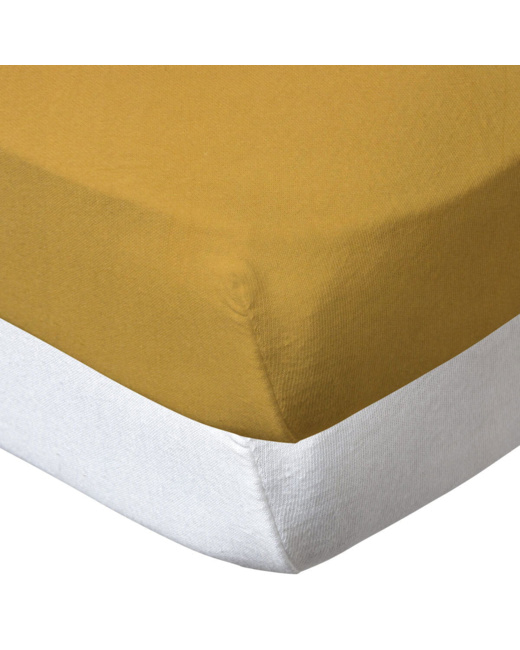Lot de 2 draps housse unis