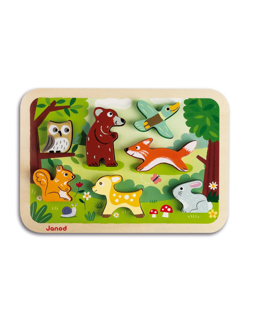 Puzzle 3D animaux de la forêt
