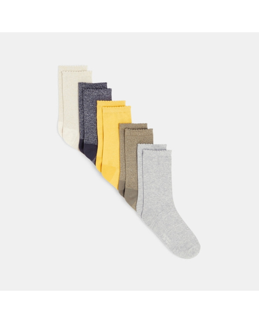 Chaussettes à paillettes (lot de 5) vertes fille