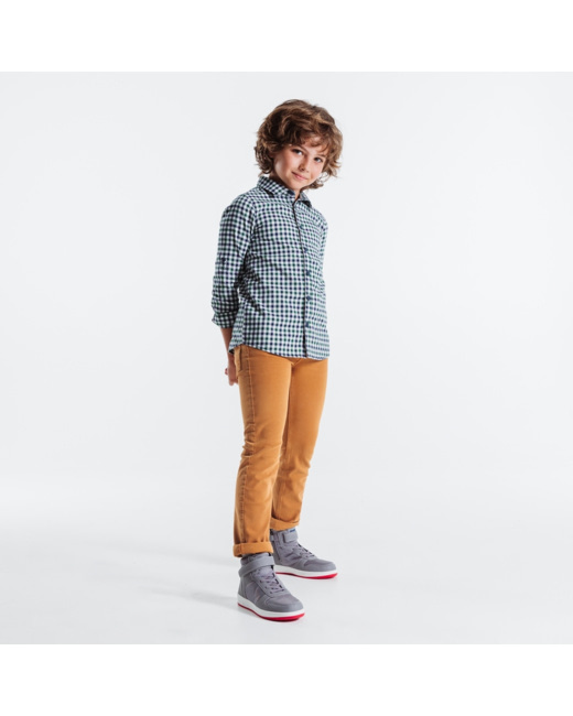 Pantalon slim bi-strech marron garçon