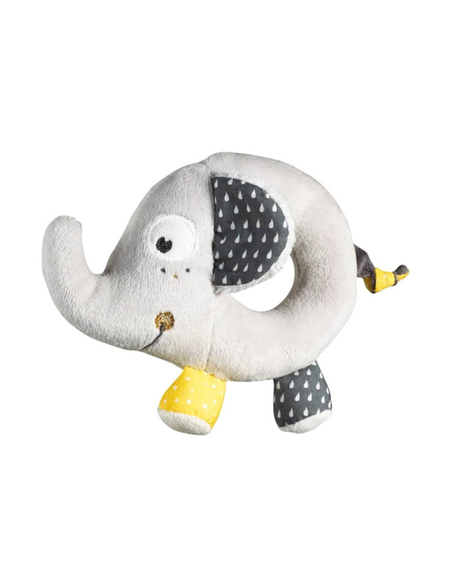 Hochet éléphant en velours