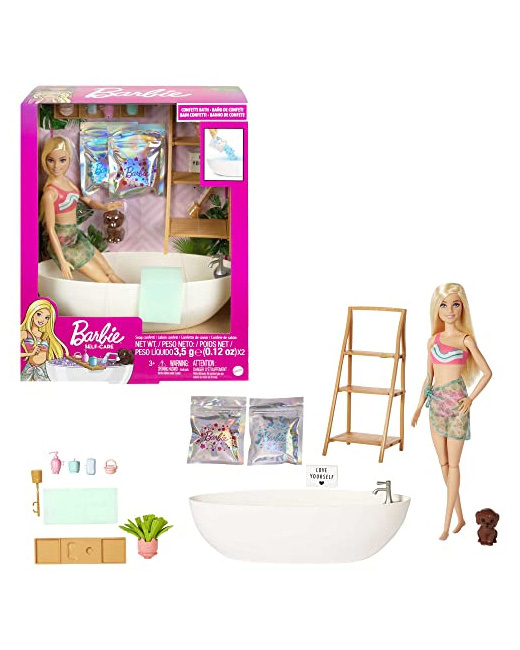 Barbie - Bain relaxant - Coffret poupée blonde