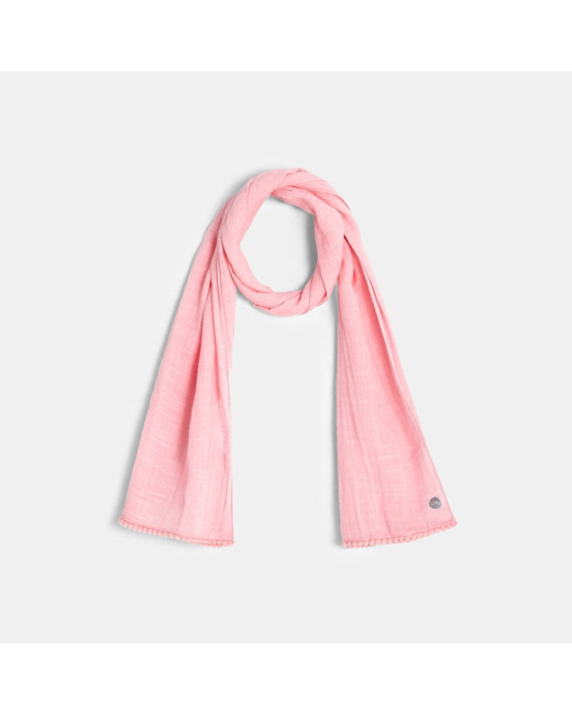 Chèche uni rose fille
