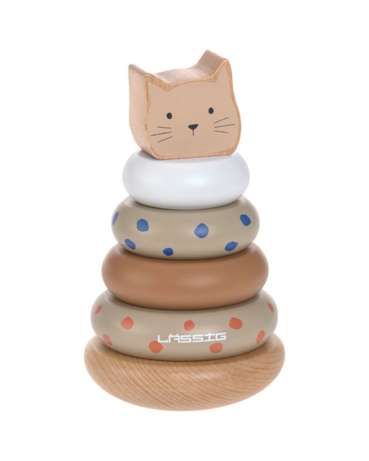Tour d'anneaux empilables en bois Little Mateys