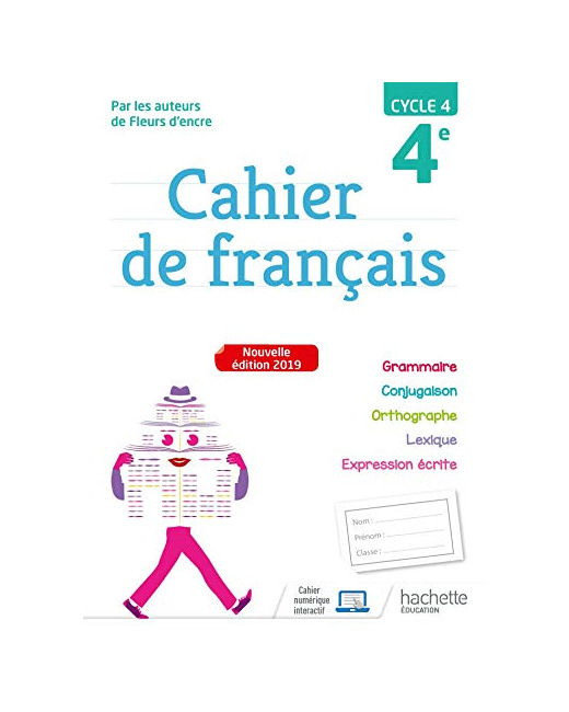 Cahier de français cycle 4 / 4e - éd. 2019