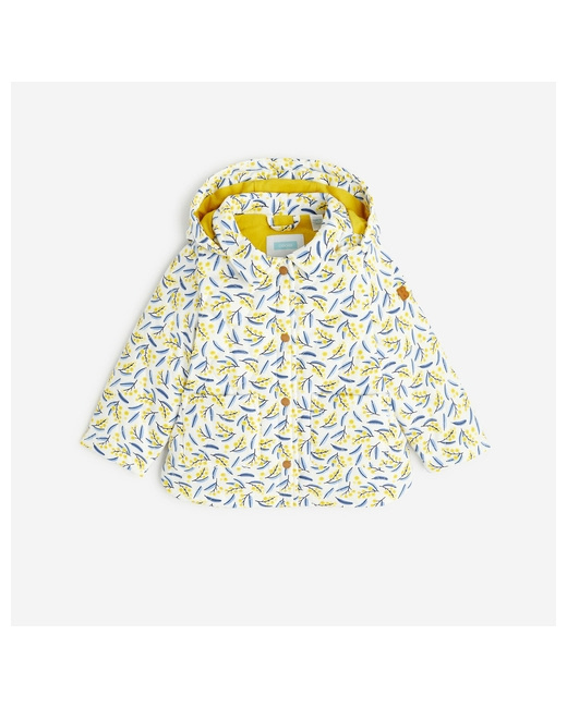 Veste déperlante à capuche mimosa