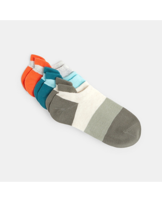 Socquettes colorées (lot de 3) vert garçon