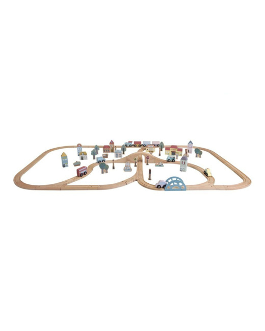 Circuit train en bois xxl