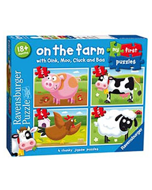 Puzzle - Mes premiers puzzles - À la ferme - 2, 3, 4 et 5 pièces