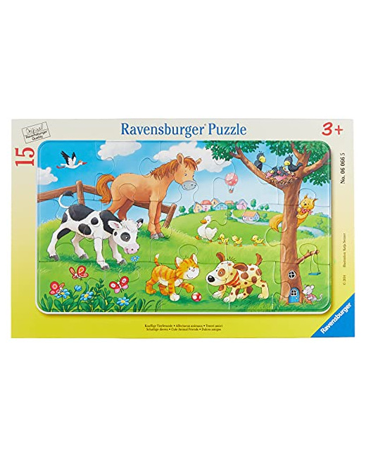 Puzzle - Affectueux animaux - 15 pièces