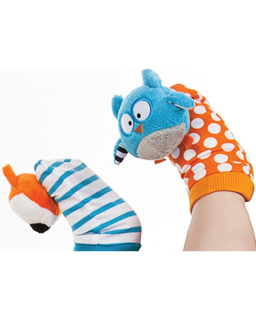 Düo - Chaussettes d'éveil - Hibou & Renard