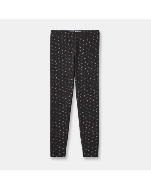 Leggings longs imprimés gris fille
