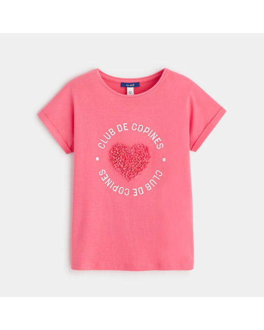 T-shirt Club des Copines rose fille