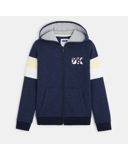 Sweat-shirt à capuche OK 96 bleu garçon