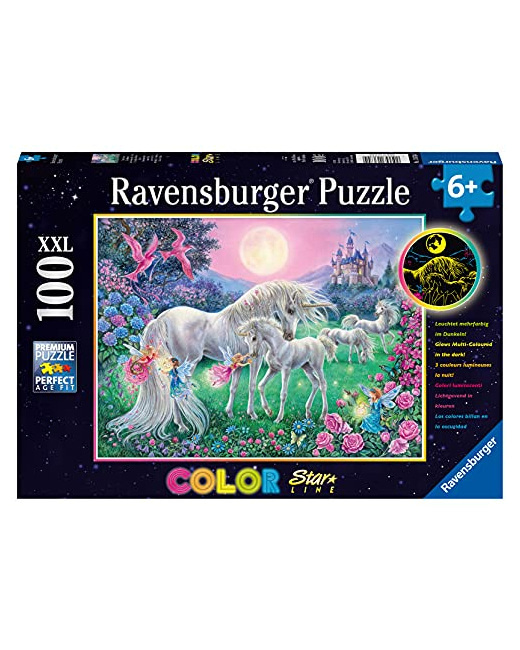 Puzzle - Moonlight Unicorns - 100 pièces