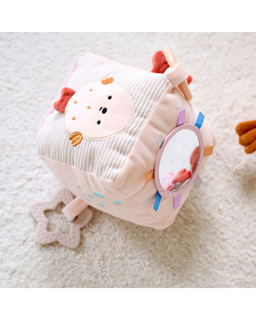 Cube d'activité bébé en peluche Océan