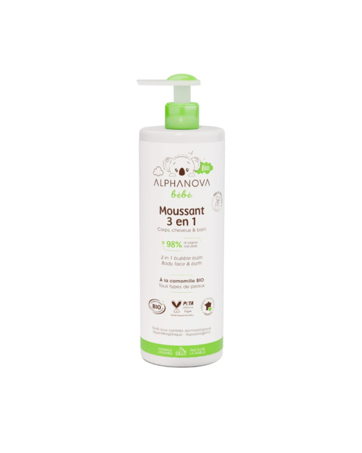 Gel moussant 3 en 1 bébé bio