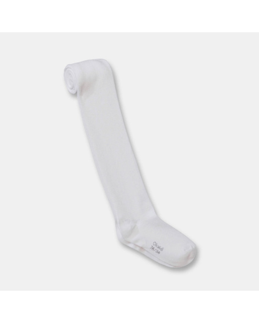 Collant en tricot blancs fille