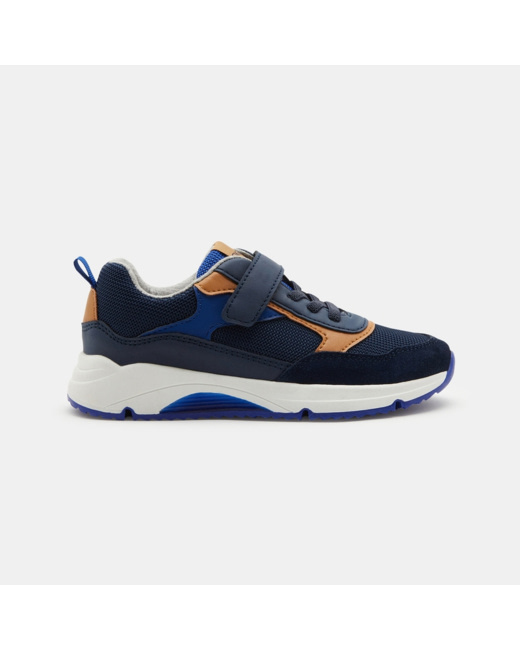 Tennis running style dadshoes à lacets bleues garçon