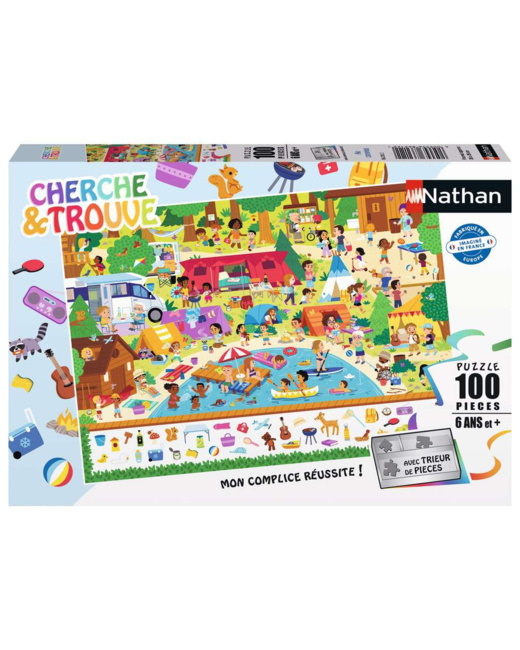 Puzzle Au camping (Cherche et trouve) - de 6 ans
