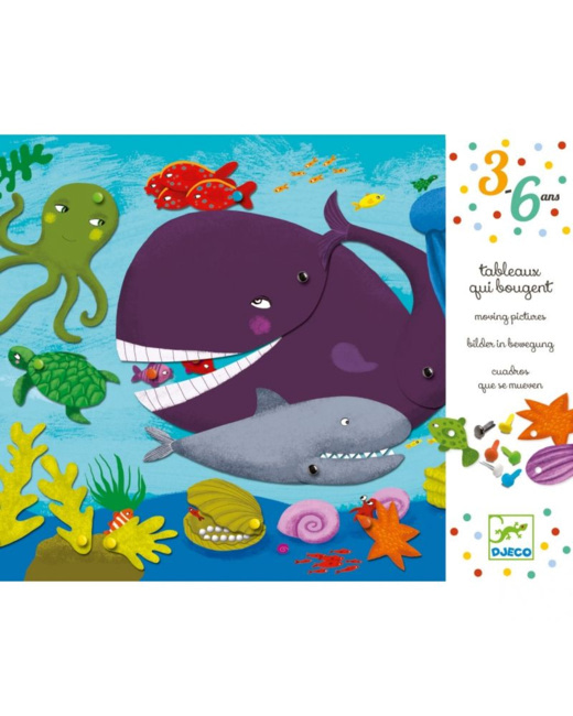 Coffret d'activité tableaux qui bougent Animaux
