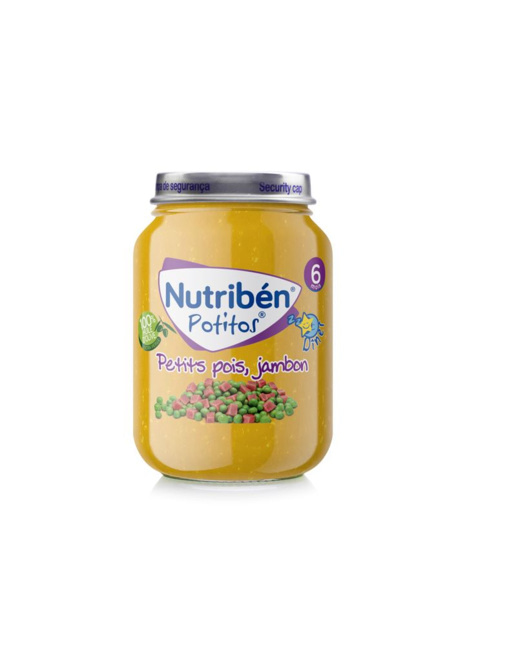 Potito petits pois jambon 190g