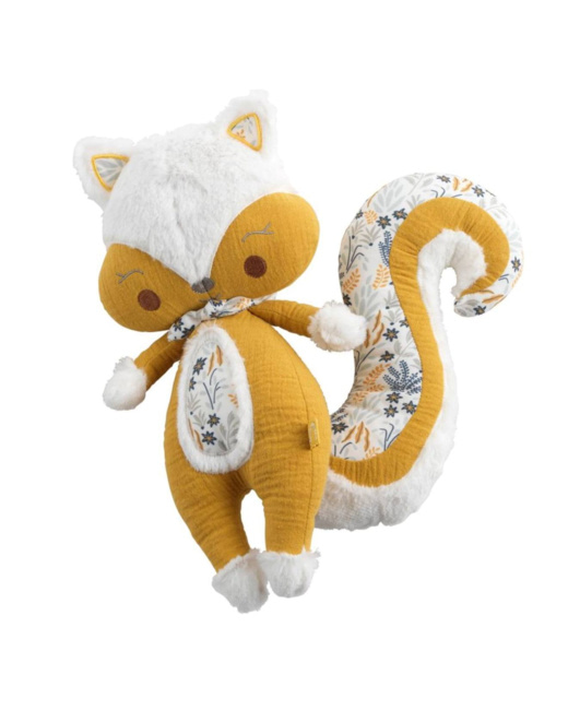 Doudou écureuil en velours