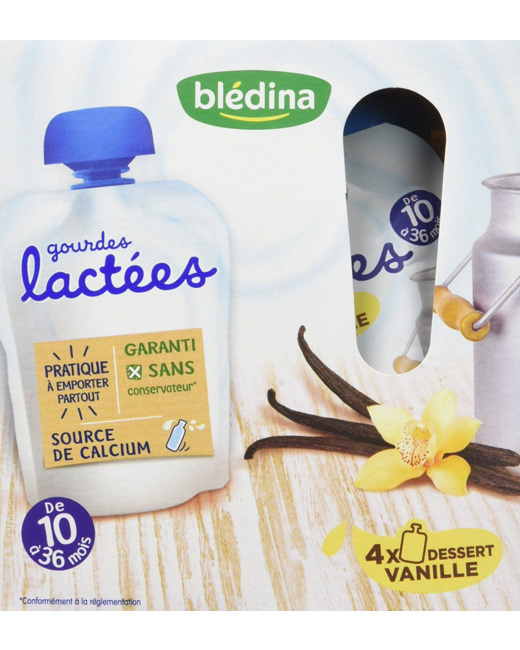 Gourdes lactées vanille