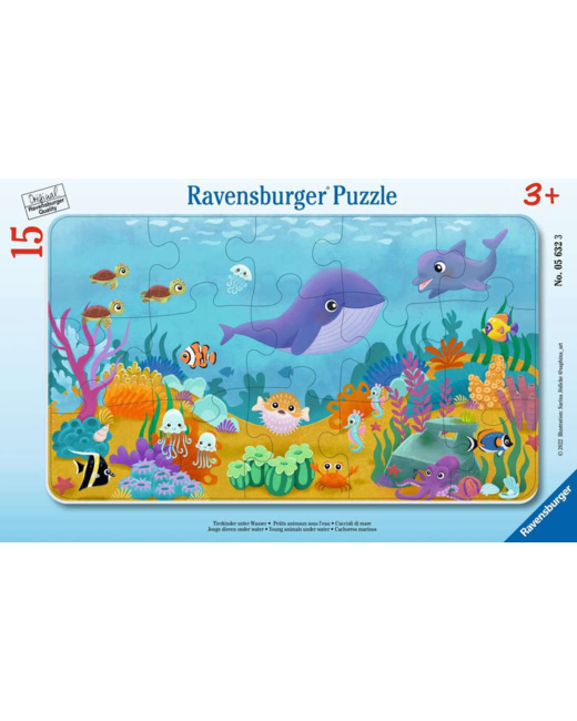 Puzzle Petits animaux sous l'eau - de 3 ans