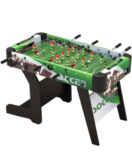 Table de baby-foot d'intérieur pliable - 22 figurines - 3 balles inclues - 2 à 4 joueurs