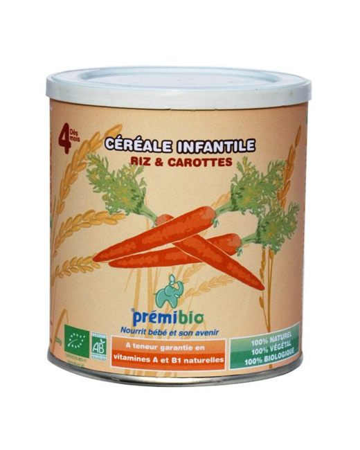 Céréales bio riz et carotte