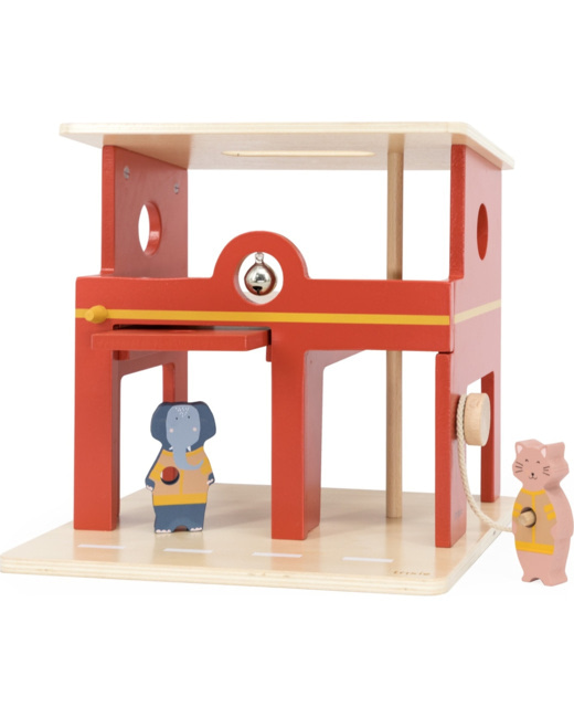 Caserne de pompiers en bois All animals
