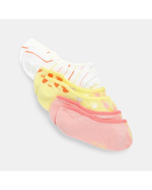 Chaussettes invisibles orange fille