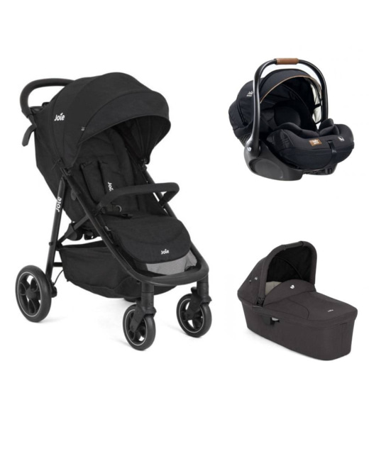Poussette trio litetrax + siège auto i-level recline + nacelle ramble 