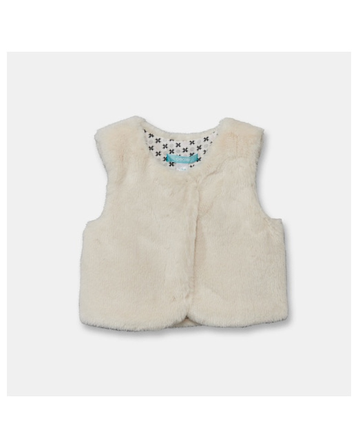 Gilet fourrure uni