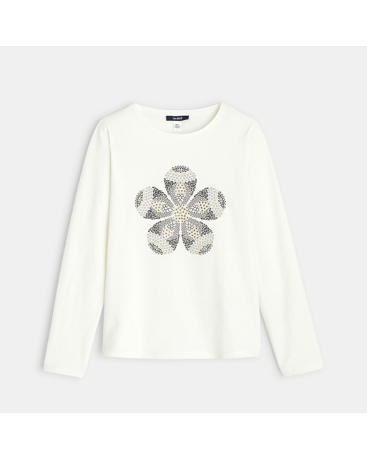 T-shirt en coton biologique gris fille