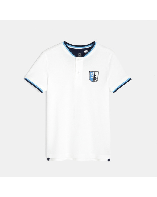 T-shirt polo blanc garçon