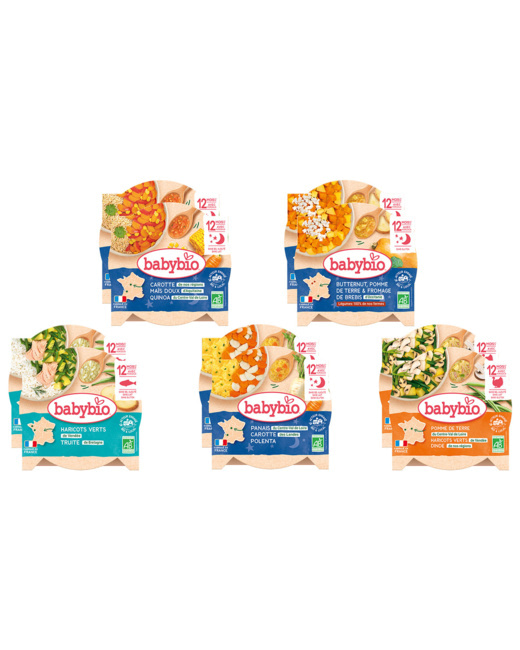 10 assiettes menu 12 mois