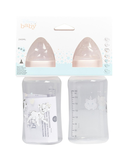 Lot de 2 biberons 101 Dalmatiens 240 ml