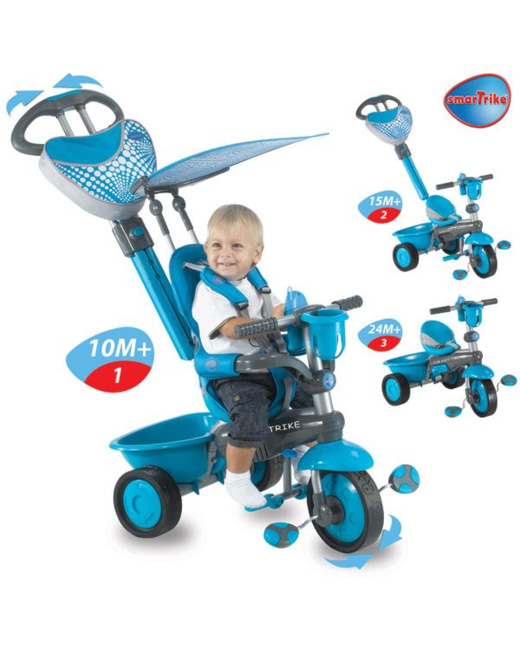 Porteur tricycle bébé, dragster, pour fille ou garçon, à partir de 1 an.
