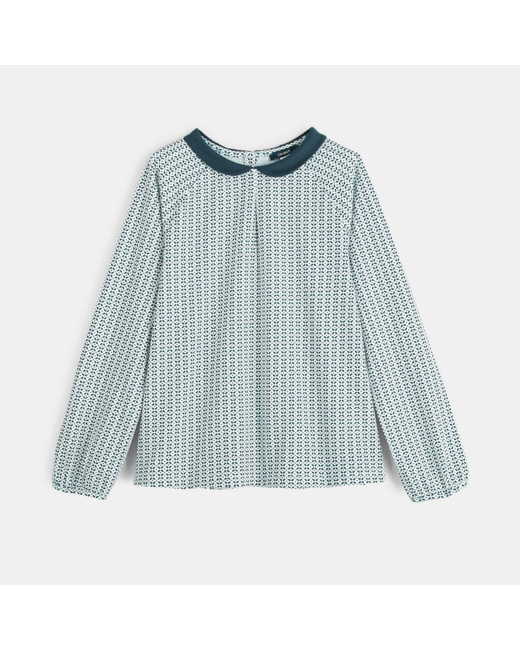 T-shirt col Claudine vert fille