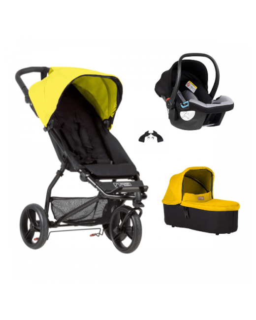Poussette Mini + nacelle Plus + coque auto Protect