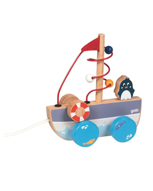 Bateau à tirer avec circuit de motricité