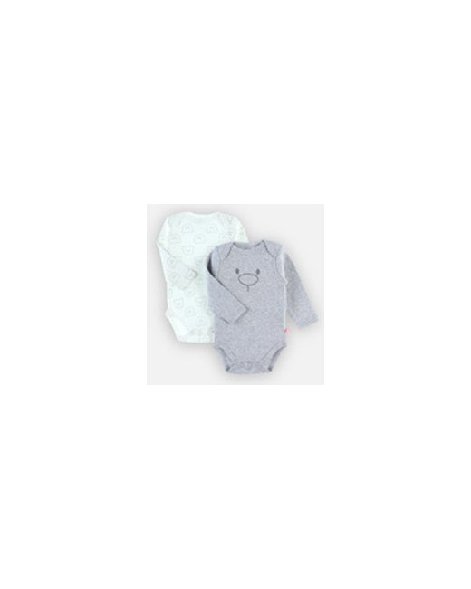 Set de bodys croisés en coton BIO